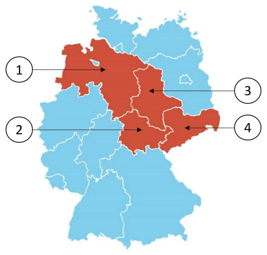 Abbildung zur Frage: Welches Bundesland ist Sachsen-Anhalt?